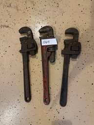 Lot Of Three Pipe Wrenches