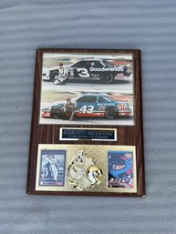 Wall Plaque Richard Petty Dale Earnhardt Winston Cup