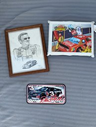 Wall Decor Sit Upon Dale Earnhardt License Plate