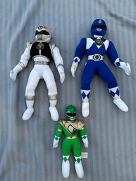 Power Ranger Lot Of Three Toys Plush