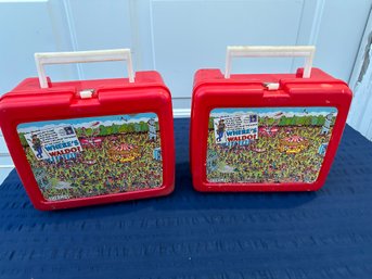 Where's Waldo Lunchbox Lot Of Two