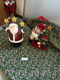 Christmas Decor Tapestry Santa Snowman