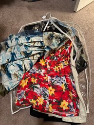 Men's Shirts Lot Size Extra Large Hawaiian Short Sleeve