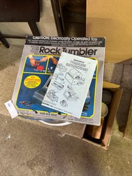 Vintage Rock Tumbler With Rocks