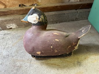 Carved And Painted Wood Duck