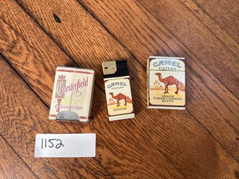 Lighter Lot Vintage Lighters Camel Silent Butler