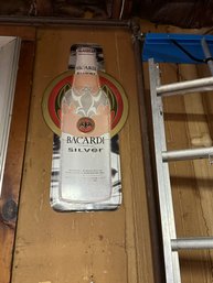 Bar Sign Bacardi Silver Bottle