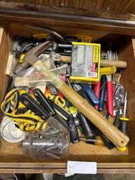 Tool Lot Hammer Screw Drivers And More!