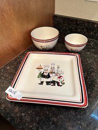 Dish Lot Plate And Bowls Chef Tabletop