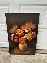 Oil Painting Large Canvas Art Orange Flowers