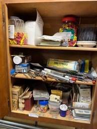 Saw Blades Hardware Tools In Cabinet Lot