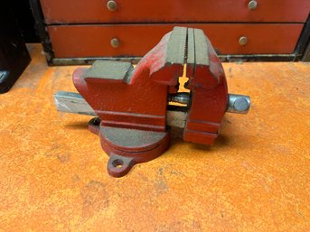 Bench Vise Red Workbench Tool