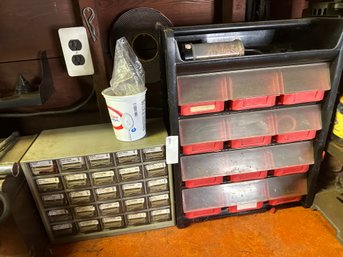 Hardware Storage Containers Lot Of Two