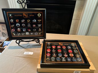 NHL Collector's Edition Framed Pin Set Lot Of Two