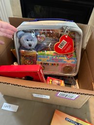 Toy Lot With Beanie Babies And Handheld Electronic Games