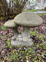 Mushroom Garden Decor Concrete