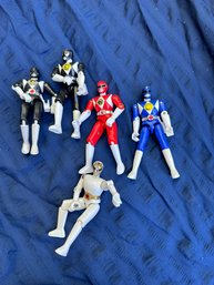Power Rangers Lot Of Five Toys Figures