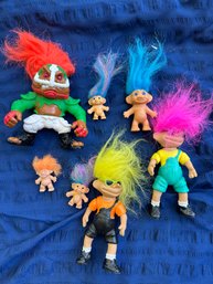 Troll Lot Of Seven Trolls Toys