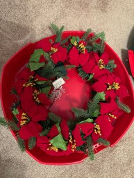 Christmas Wreath Poinsette Holiday