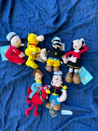 Popeye Set Of Plush Toy Lot Toys