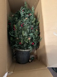 Christmas Tree Pre-Lit 32' Decorative Pot