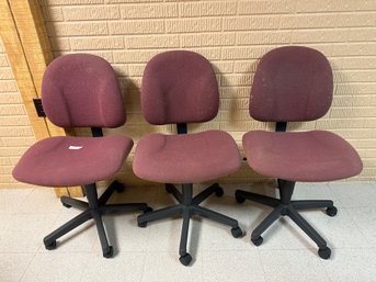 Office Chair Lot Of Three Chairs No Arms