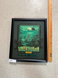 Framed Vietnam War Patch Wall Art