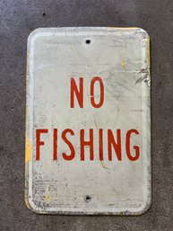Signage No Fishing Sign