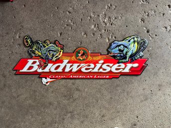 Beer Sign Budweiser Chameleon