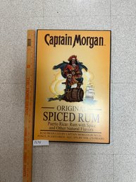 Captain Morgan Spiced Rum Wood Plague Wall Art