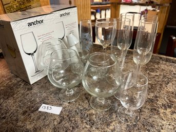 Barware Stemware Drinking Glass Lot