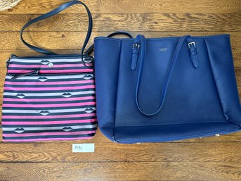 Purse Kate Spade Stripes Sorial Blue Bag