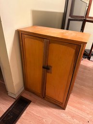 Second Chance Wood Cabinet Shoe Storage