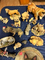 Figurine Lot Dogs Wall Plaque Home Decor Dog