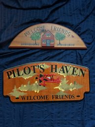 Wood Wall Hanging Welcome Sign Decor