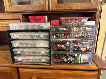 Christmas Craft Miniatures And Storage Containers