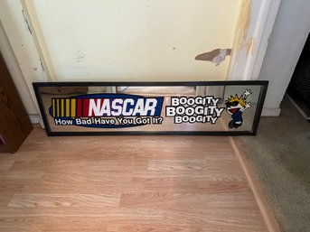 NASCAR Mirror Boogity Wall Decor Barware