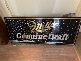 Miller Genuine Draft Mirror Beer Wall Decor
