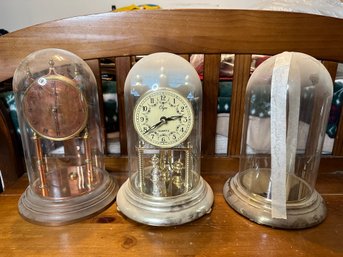 Dome Brass Mantel Clock Lot
