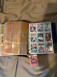 Baseball Card Lot Tops Trading Cards Blue Binder