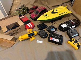 RC Boat And Cars Lot