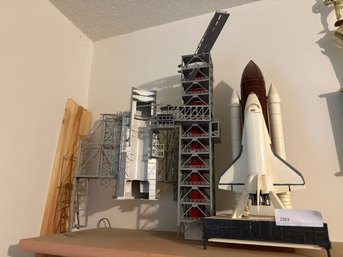 Space Shuttle Model With Tower