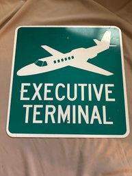 Metal Sign Larger Executive Terminal