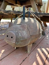 Cast Iron Pig Hibachi Grill With Lid