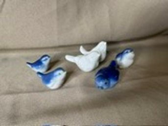 Decor Blue Bird Lot Of Small Birds Decoration