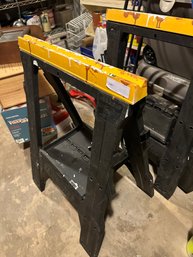 Plastic Wood Worker Sawhorse Lot Of Two