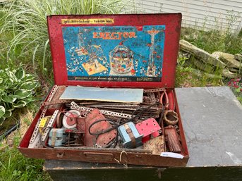 Antique Erector Set Building Toy