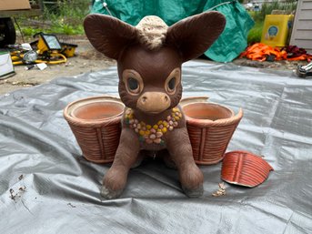 Donkey Double Pot Planter Needs Repair