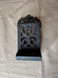 Cast Iron Wall Mount Matchstick Holder