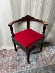 Corner Chair Antique With Casters